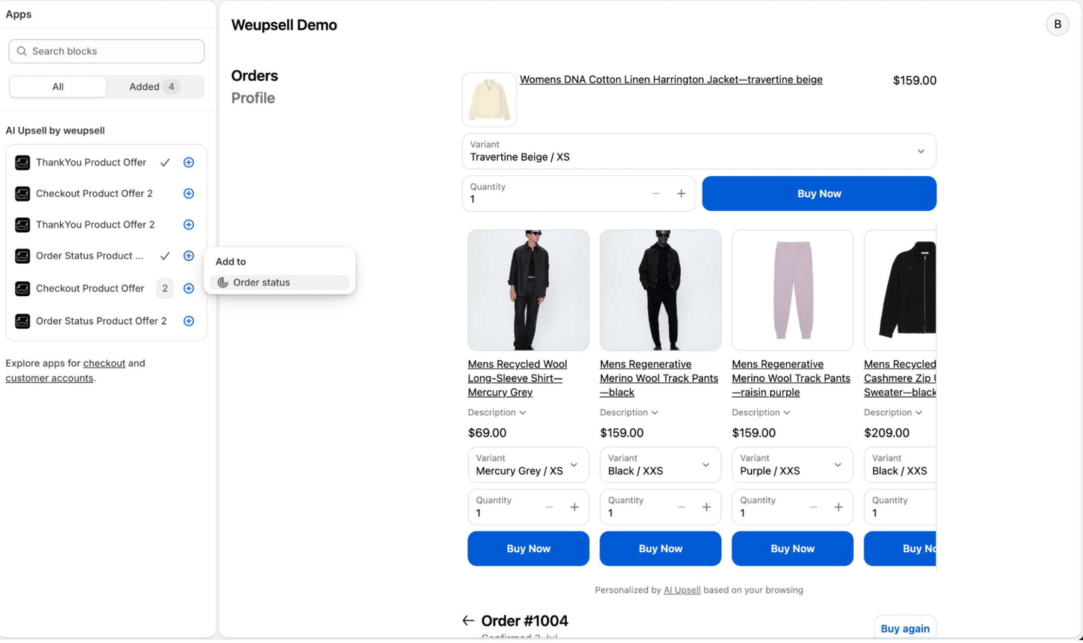 Step 5: Open the Shopify Order Status Editor
