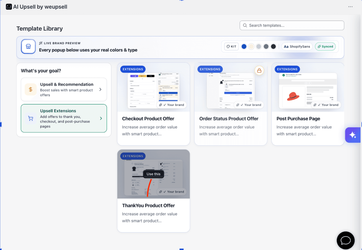 Step 1: Open Template Library