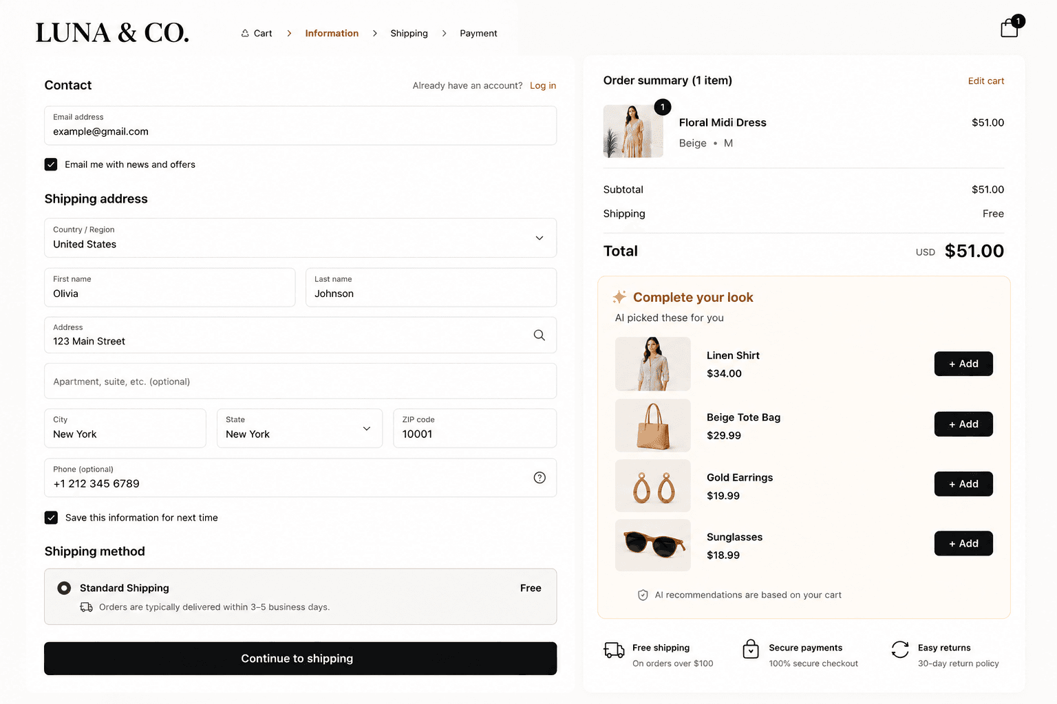 Checkout Upsells