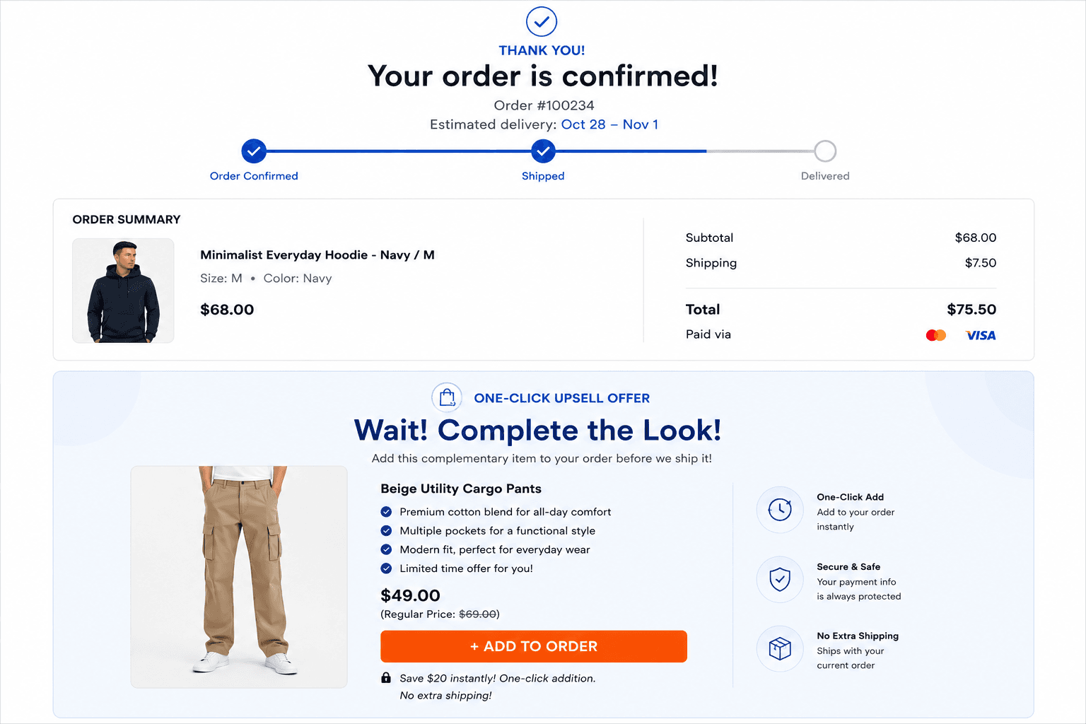 Post-Purchase Upsells