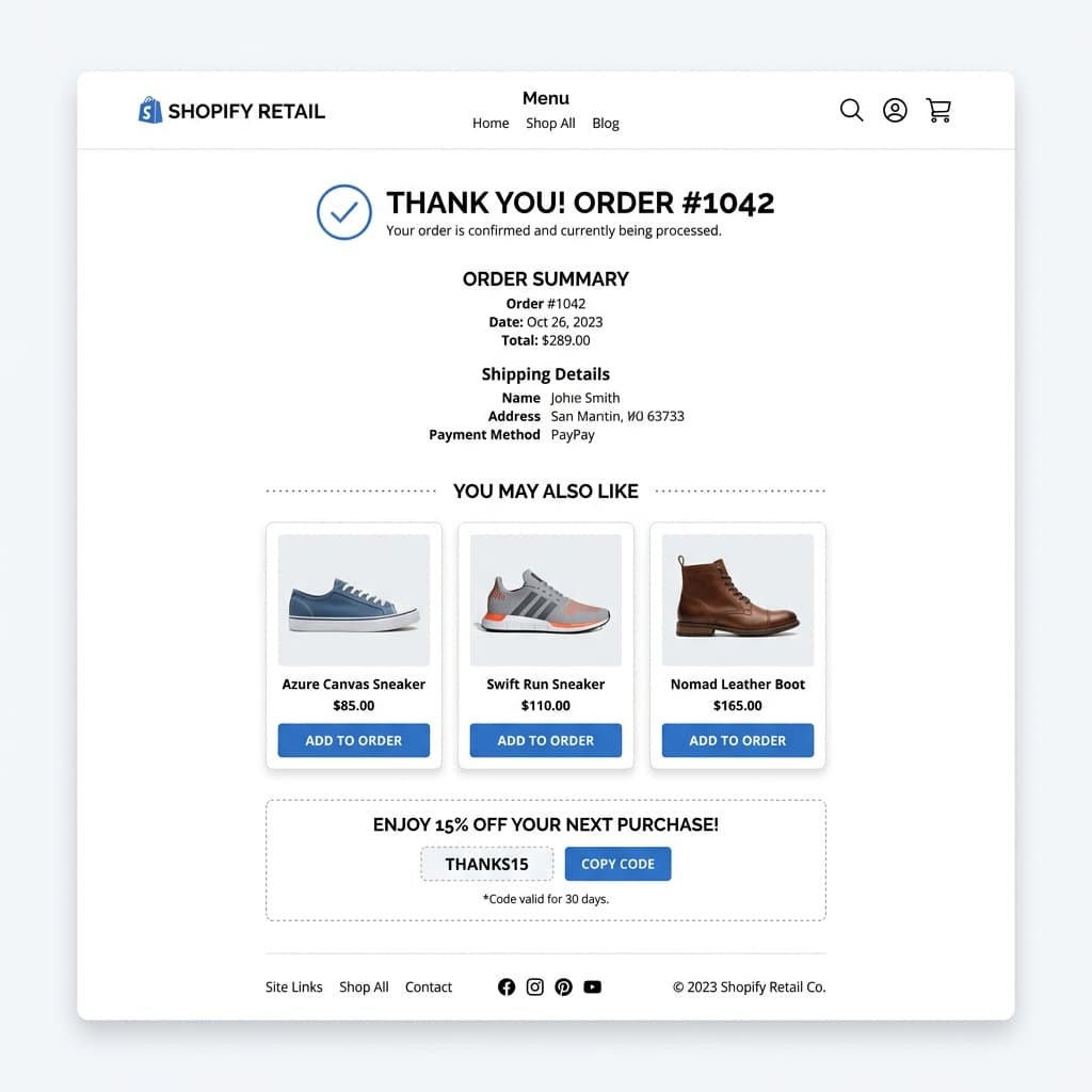 Turn Your Thank You Page into a Sales Opportunity