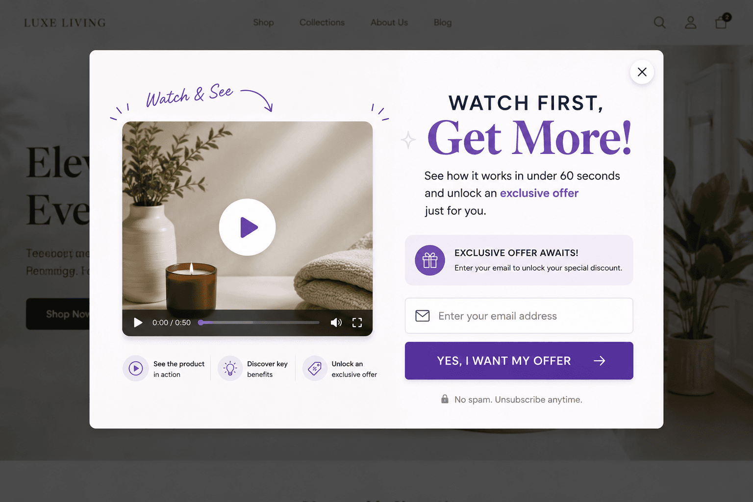Video Preview Popup