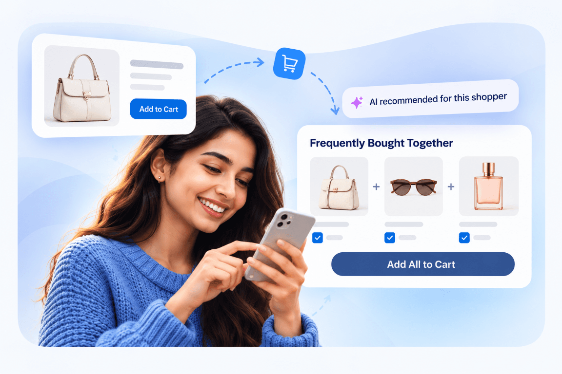 AI product recommendations across the Shopify journey